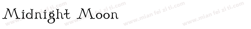 Midnight Moon字体转换